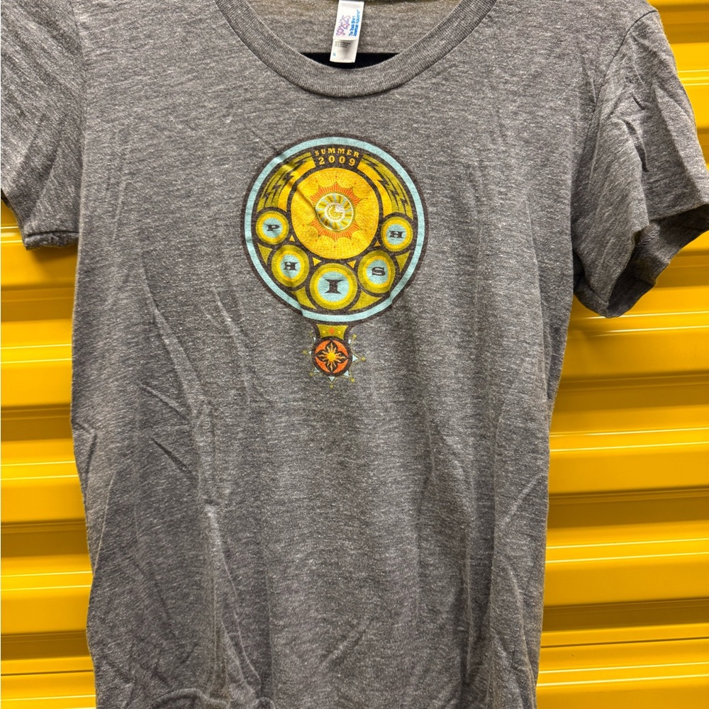 Phish Summer 2009 Gray Graphic T-Shirt with Colorful Design